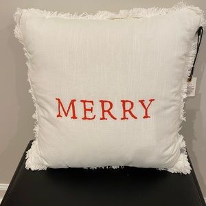 Hearth & Hand NWOT MERRY pillow